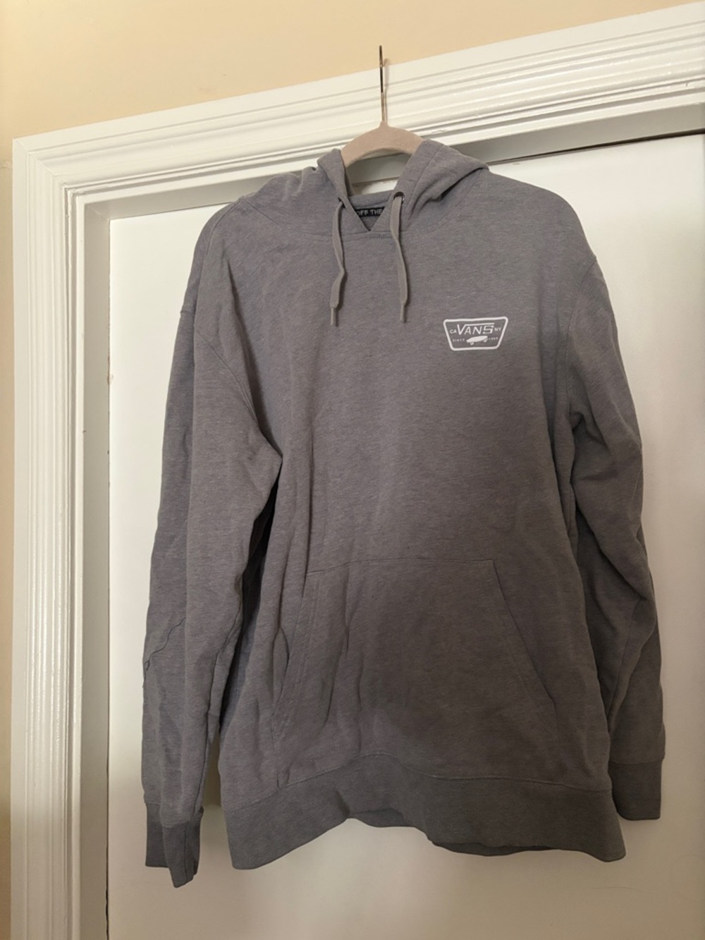 Vans Gray Pullover Hoodie with Small Chest Logo